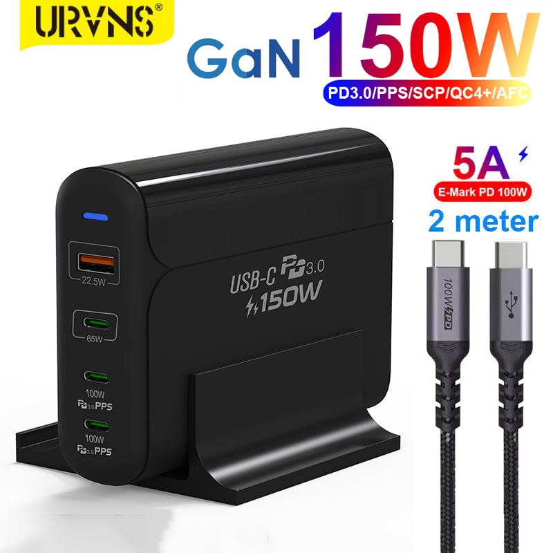 URVNS-150W USB C ũž , 100W PD PPS 4 Ʈ..